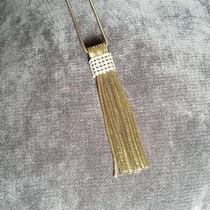Anthropologie Antique Gold Tone Necklace